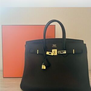Black Leather Handbag